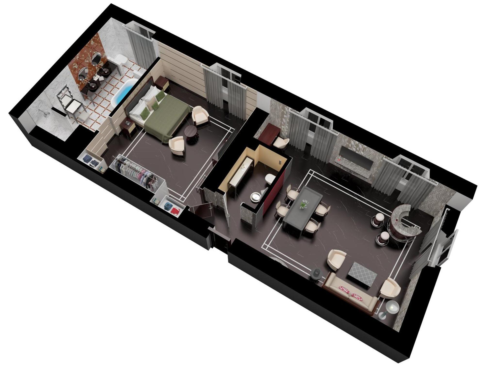 Baglioni Hotel Regina - The Leading Hotels Of The World Roma Esterno foto 3D floor plan